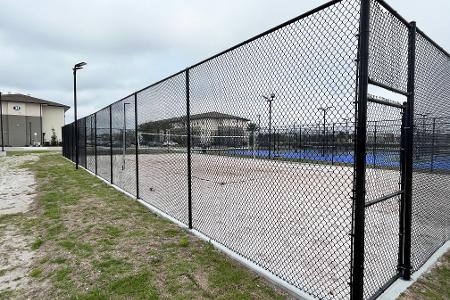 Pickleball, half-basketball and beach volleyball courts for use by EFSC students