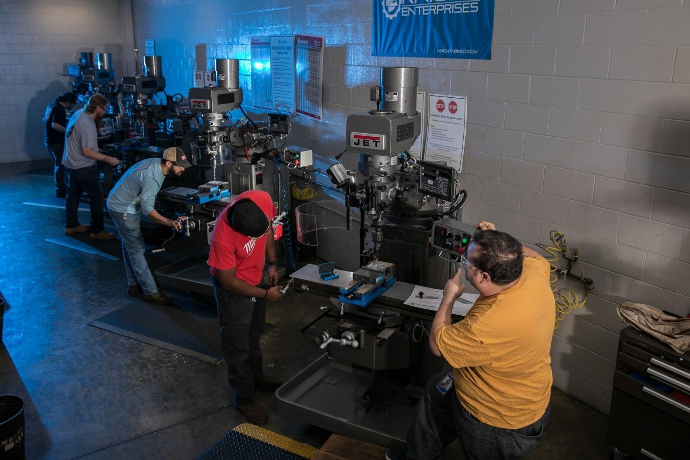 machining students