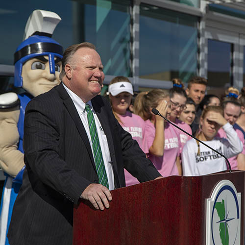 Dr. Jim Richey at Student Union Grand Opening