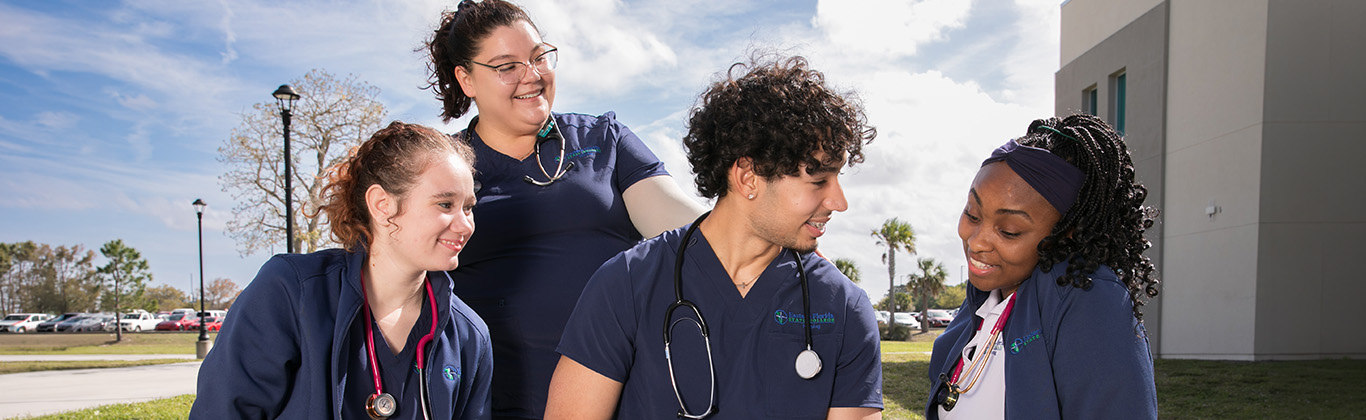 Nursing students talking