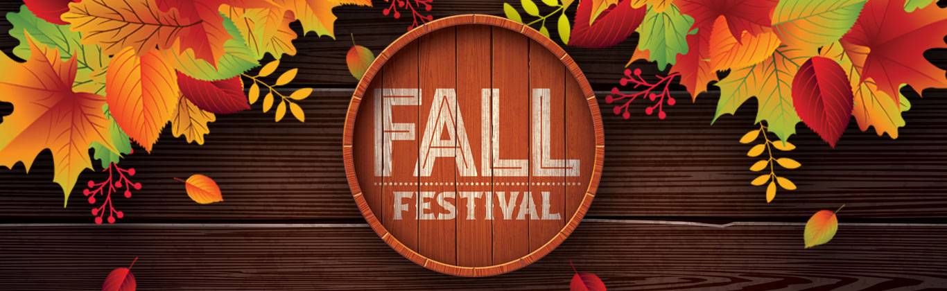 An image of a barrel with the words Fall Festival engraved on top