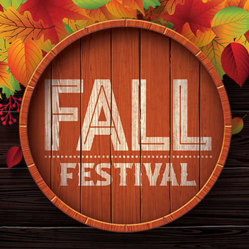 An image of a barrel with the words Fall Festival