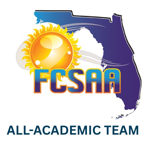 An image of the Florida College System logo, EFSC logo, and words All Academic Team