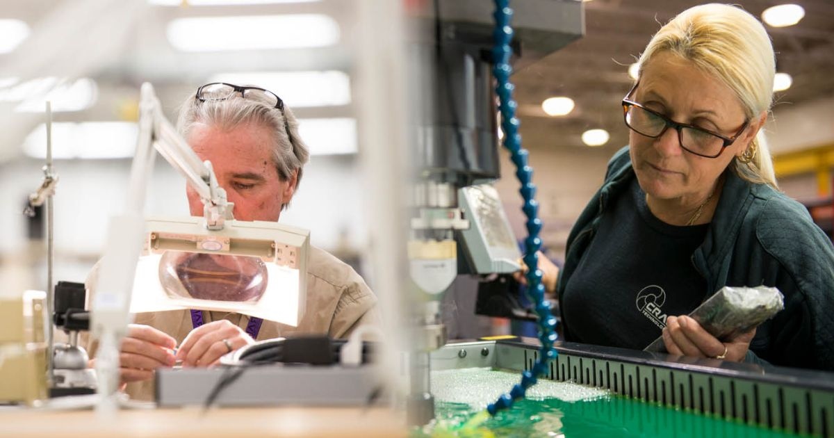 An image of two individuals working with CPT equipment