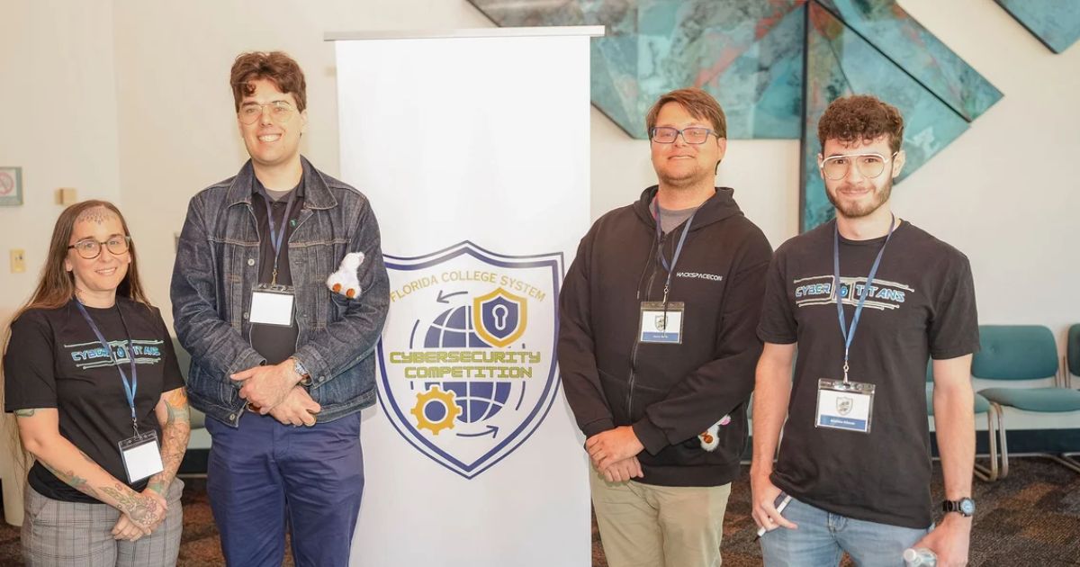 Eastern Florida State College's Cyber Titans cybersecurity team has earned third place in the Fourth Annual Florida College System Cybersecurity Competition, demonstrating the technical expertise and problem-solving skills that are preparing students for careers in one of the nation's fastest-growing fields.