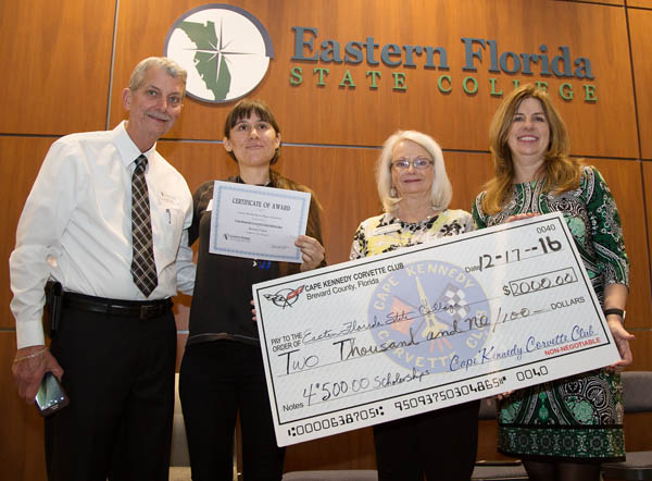 Miriam Sikes and the EFSC Foundation's Tonya Cherry on the right.