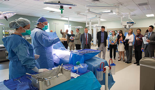 Tour of Health Sciences Institute surgical suite